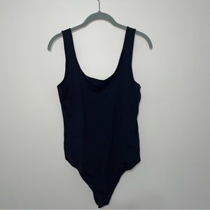 Abercrombie & Fitch Cotton Seamless Fabric Tank Bodysuit